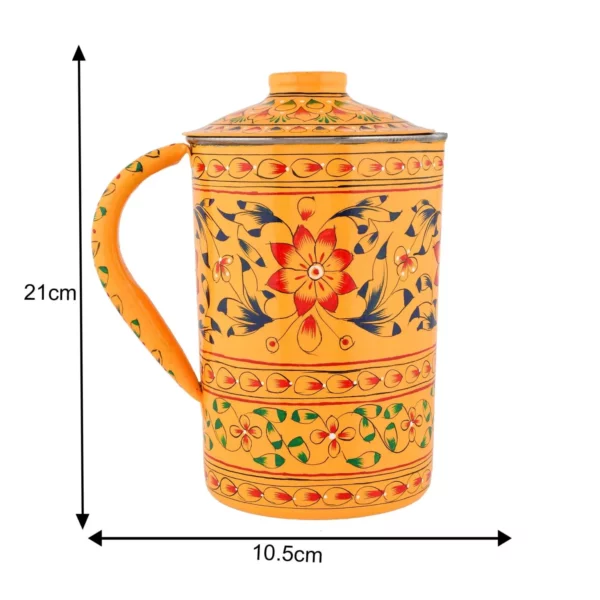 Aluminium Jug Yellow– 21 cm - Image 3