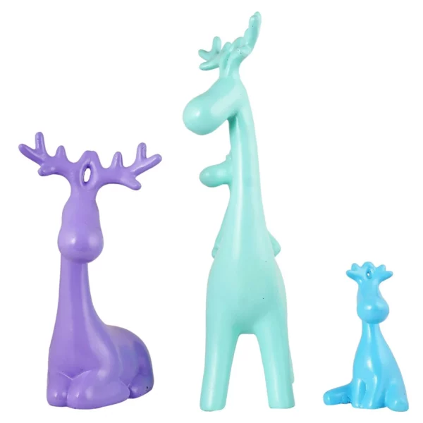 Reindeer Family Statue for Home Decor (Set of 3) - Image 4