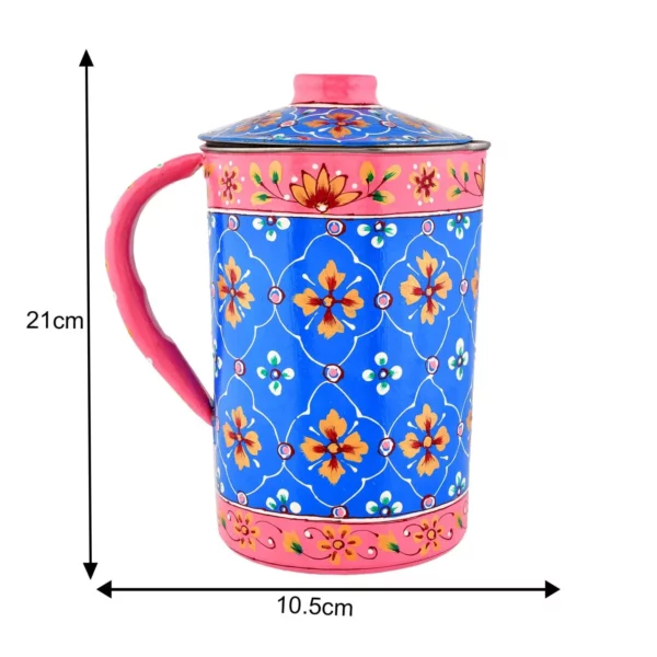 Aluminium Jug Blue– 21 cm - Image 2