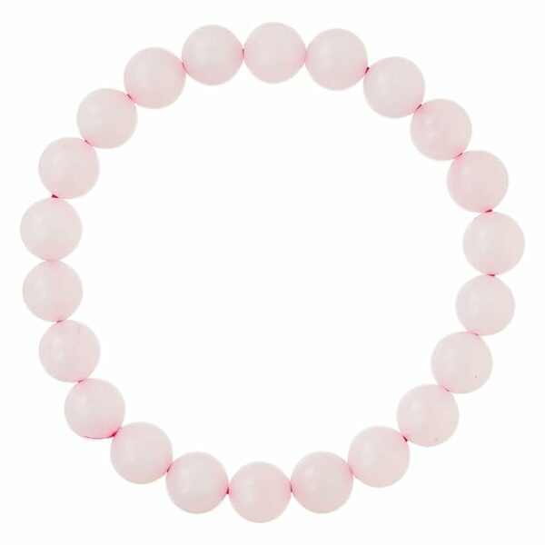 Rose Quartz Bracelet for Women Men's Gifts - Protection Healing Crystal Bracelet - 8mm Gemstone Beaded Adjustable