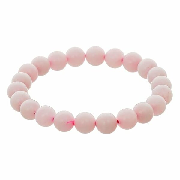 Rose Quartz Bracelet for Women Men's Gifts - Protection Healing Crystal Bracelet - 8mm Gemstone Beaded Adjustable - Image 3