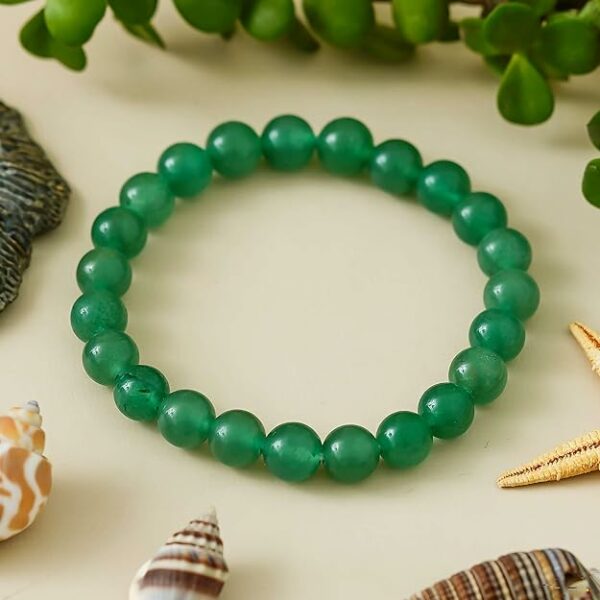 Jade Dark Green Bracelet for Women Men's Gifts - Protection Healing Crystal Bracelet - 8mm Gemstone Beaded - Image 3