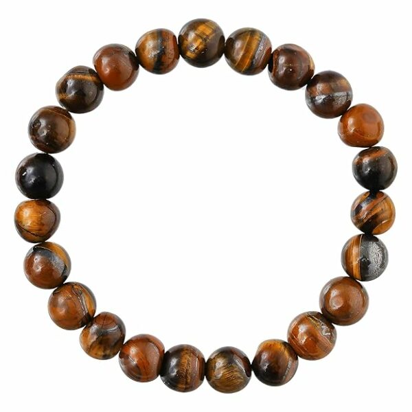 Tiger Eye Bracelet for Women Men's Gifts - Protection Healing Crystal Bracelet - 8mm Gemstone Beaded