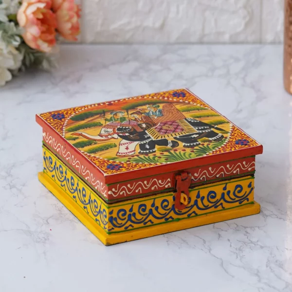 Handcrafted Wooden Jewellery Box – Elegant Storage for Your Treasures - Image 2